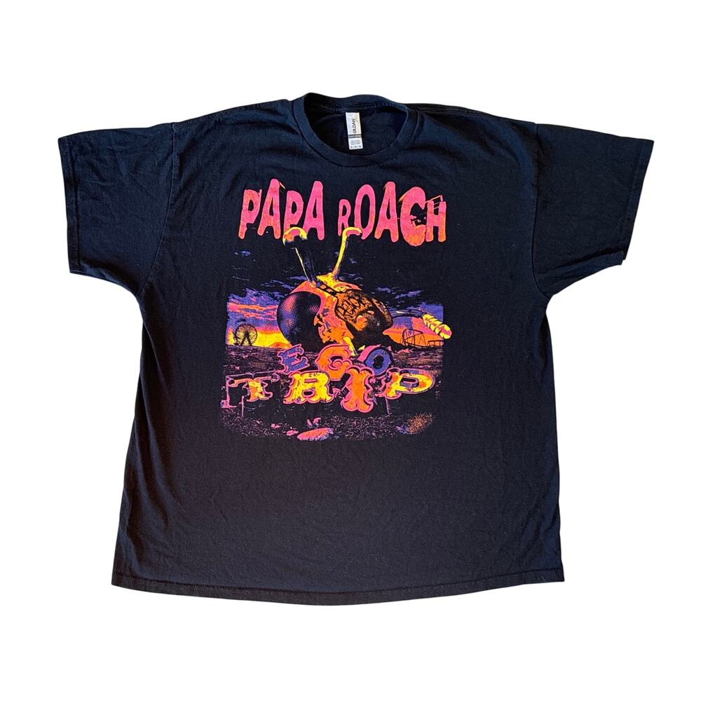 Papa Roach Ego Trip Tour concert merch XL Nu Metal shirt band graphic tee 2022